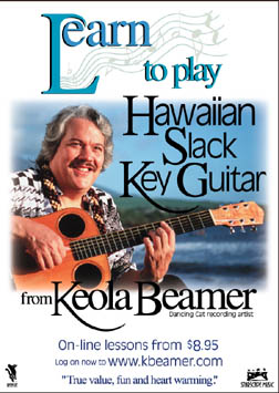 Keola Beamer Teaches Hawaiian Slack Key Guitar: Fingerstyle Beauty and Elegance, Level 3 with CD (Audio)